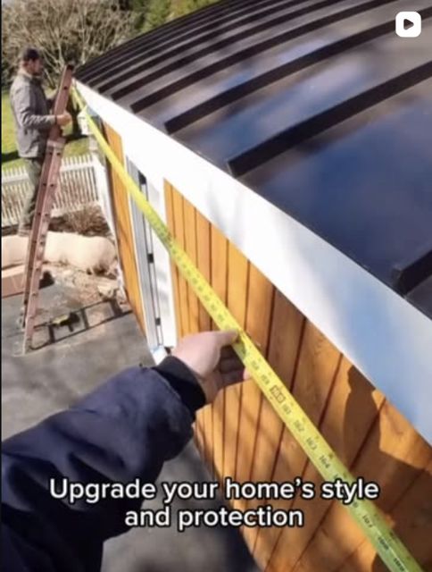 Curved standing seam roof